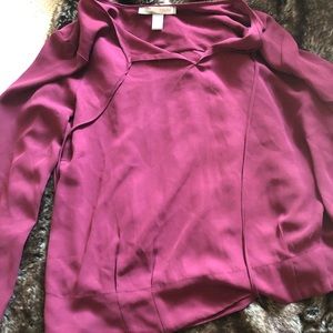 Burgundy blouse